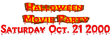 Halloween Movie Party